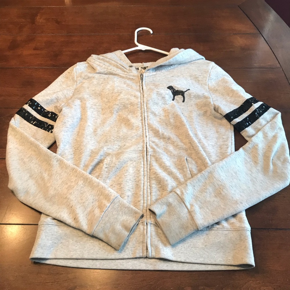 PINK black and grey jacket Size S